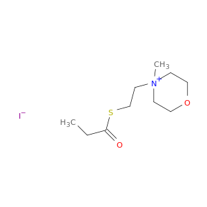 Morpholinium, 4-methyl-4-[2-[(1-oxopropyl)thio]ethyl]-, iodide