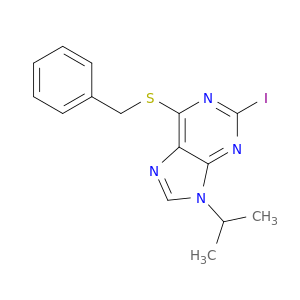9H-Purine, 2-iodo-9-(1-methylethyl)-6-[(phenylmethyl)thio]-