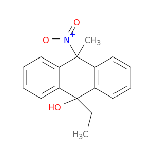 9-Anthracenol, 9-ethyl-9,10-dihydro-10-methyl-10-nitro-
