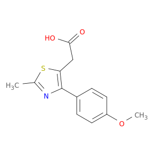 2-[4-(4-甲氧基苯基)-2-甲基-1,3-噻唑-5-基]乙酸