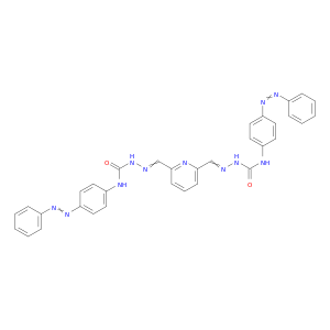 Hydrazinecarboxamide,2,2'-(2,6-pyridinediyldimethylidyne)bis[N-[4-(phenylazo)phenyl]- (9CI)
