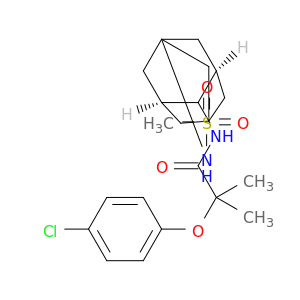 rel-2-(4-氯苯氧基)-2-甲基-N-((1S,2R)-5-(甲基磺酰胺基)金刚烷-2-基)丙酰胺