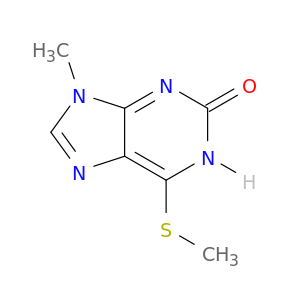 2H-Purin-2-one, 1,9-dihydro-9-methyl-6-(methylthio)-
