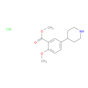 Methyl 2-methoxy-5-(piperidin-4-yl)benzoate hydrochloride