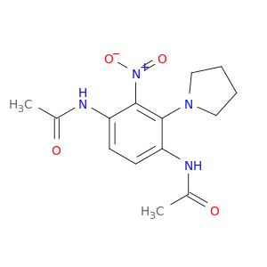 Acetamide, N,N'-[2-nitro-3-(1-pyrrolidinyl)-1,4-phenylene]bis-