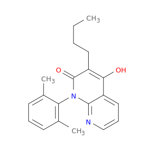 1,8-Naphthyridin-2(1H)-one, 3-butyl-1-(2,6-dimethylphenyl)-4-hydroxy-