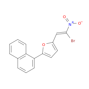 Furan, 2-[(1Z)-2-bromo-2-nitroethenyl]-5-(1-naphthalenyl)-