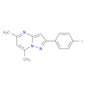 Pyrazolo[1,5-a]pyrimidine, 2-(4-fluorophenyl)-5,7-dimethyl-
