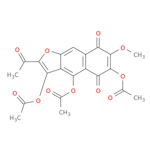 Naphtho[2,3-b]furan-5,8-dione, 2-acetyl-3,4,6-tris(acetyloxy)-7-methoxy-