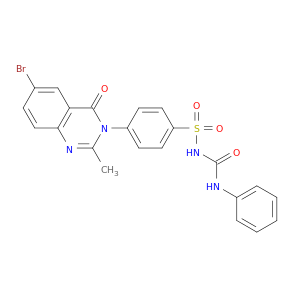 Benzenesulfonamide,4-(6-bromo-2-methyl-4-oxo-3(4H)-quinazolinyl)-N-[(phenylamino)carbonyl]-