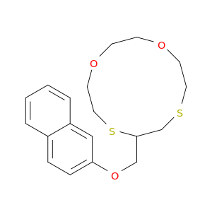 1,4-Dioxa-7,10-dithiacyclododecane, 8-[(2-naphthalenyloxy)methyl]-