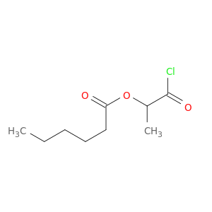 Hexanoic acid, 2-chloro-1-methyl-2-oxoethyl ester