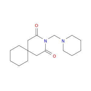 3-Azaspiro[5.5]undecane-2,4-dione, 3-(1-piperidinylmethyl)-
