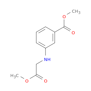 Benzoic acid, 3-[(2-methoxy-2-oxoethyl)amino]-, methyl ester
