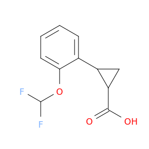 2-[2-(Difluoromethoxy)phenyl]cyclopropane-1-carboxylic Acid