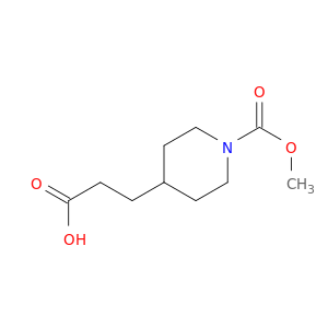 4-Piperidinepropanoic acid, 1-(methoxycarbonyl)-