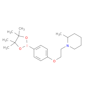 4-(2-(2-甲基哌啶-1-基)乙氧基)苯硼酸频那醇酯