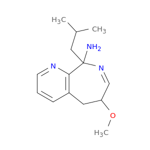 5H-Pyrido[2,3-c]azepin-9-amine, 6-methoxy-9-(2-methylpropyl)-