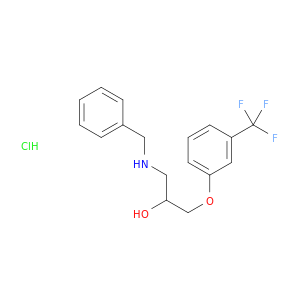 1-(benzylamino)-3-[3-(trifluoromethyl)phenoxy]propan-2-ol hydrochloride
