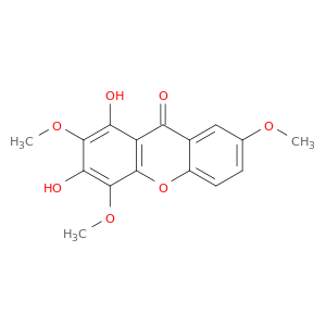 9H-Xanthen-9-one, 1,3-dihydroxy-2,4,7-trimethoxy-