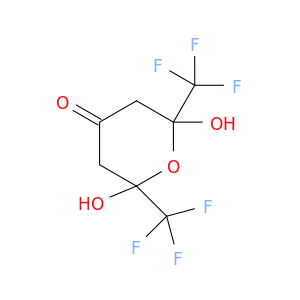 4H-Pyran-4-one, tetrahydro-2,6-dihydroxy-2,6-bis(trifluoromethyl)-