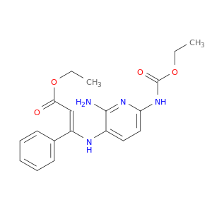 ETHYL (E)-3-[[2-AMINO-6-(ETHOXYCARBONYLAMINO)(PYRIDIN-3-YL)]AMINO]-3-PHENYL-PROP-2-ENOATE