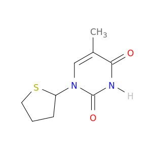 2,4(1H,3H)-Pyrimidinedione, 5-methyl-1-(tetrahydro-2-thienyl)-
