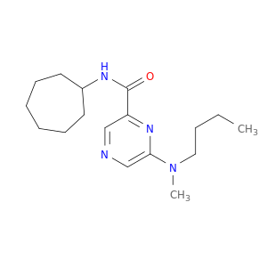 2-Pyrazinecarboxamide, 6-(butylmethylamino)-N-cycloheptyl-