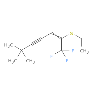 2-Hepten-4-yne, 2-(ethylthio)-1,1,1-trifluoro-6,6-dimethyl-