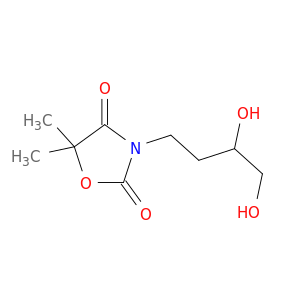 3-(3,4-dihydroxybutyl)-5,5-dimethyl-1,3-oxazolidine-2,4-dione