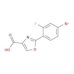 2-(4-bromo-2-fluorophenyl)-1,3-oxazole-4-carboxylic acid
