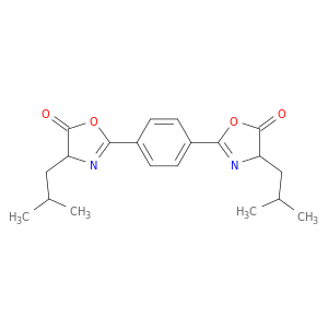 5(4H)-Oxazolone, 2,2'-(1,4-phenylene)bis[4-(2-methylpropyl)-