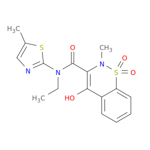 2H-1,2-Benzothiazine-3-carboxamide,N-ethyl-4-hydroxy-2-methyl-N-(5-methyl-2-thiazolyl)-, 1,1-dioxide