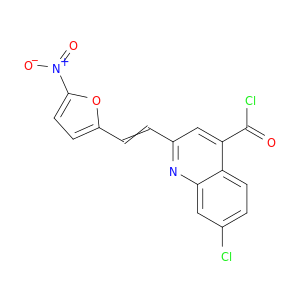 4-Quinolinecarbonyl chloride, 7-chloro-2-[2-(5-nitro-2-furanyl)ethenyl]-