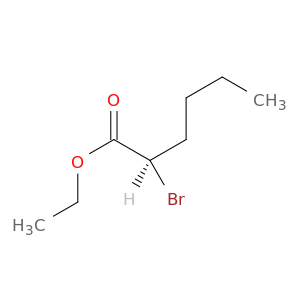 Hexanoic acid, 2-bromo-, ethyl ester, (R)-