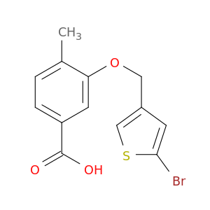 3-[(5-bromothiophen-3-yl)methoxy]-4-methylbenzoic acid