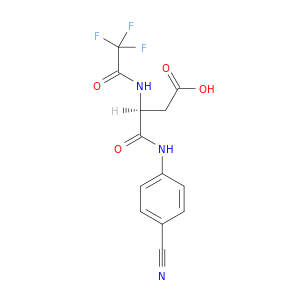 (3S)-3-[(4-cyanophenyl)carbamoyl]-3-[(2,2,2-trifluoroacetyl)amino]propanoic acid