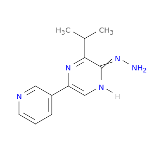 2(1H)-Pyrazinone, 3-(1-methylethyl)-5-(3-pyridinyl)-, hydrazone