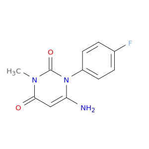 2,4(1H,3H)-Pyrimidinedione,6-amino-1-(4-fluorophenyl)-3-methyl-