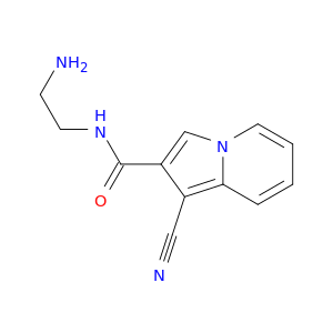 2-Indolizinecarboxamide, N-(2-aminoethyl)-1-cyano-