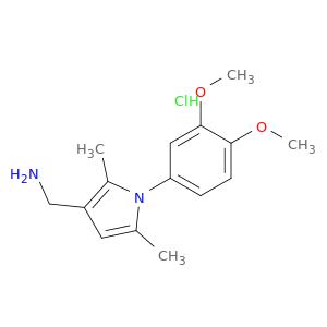 [1-(3,4-Dimethoxyphenyl)-2,5-dimethyl-1H-pyrrol-3-yl]methanamine hydrochloride