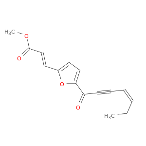 2-丙烯酸,3-[5-[(4Z)-1-氧代-4-庚烯-2-炔基]-2-呋喃基]-,甲酯,(2E)-