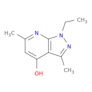 1H-Pyrazolo[3,4-b]pyridin-4-ol, 1-ethyl-3,6-dimethyl-