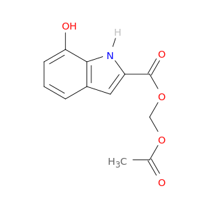1H-Indole-2-carboxylic acid, 7-hydroxy-, (acetyloxy)methyl ester