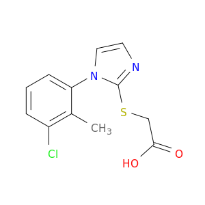 2-{[1-(3-Chloro-2-Methylphenyl)-1h-Imidazol-2-Yl]Sulfanyl}Acetic Acid