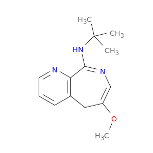 5H-Pyrido[2,3-c]azepin-9-amine, N-(1,1-dimethylethyl)-6-methoxy-