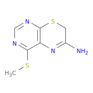 7H-Pyrimido[4,5-b][1,4]thiazin-6-amine,4-(methylthio)-