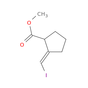 Cyclopentanecarboxylic acid, 2-(iodomethylene)-, methyl ester, (E)-