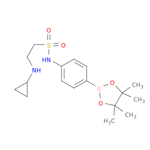 2-(环丙基氨基)-N-[4-(4,4,5,5-四甲基-1,3,2-二氧杂硼杂环戊烷-2-基)苯基]乙磺酰胺