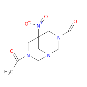 1,3,7-Triazabicyclo[3.3.1]nonane-3-carboxaldehyde, 7-acetyl-5-nitro-